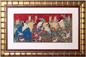 Chikanobu - Samurai and Beauty on the Sanjo Bridge 44746ac